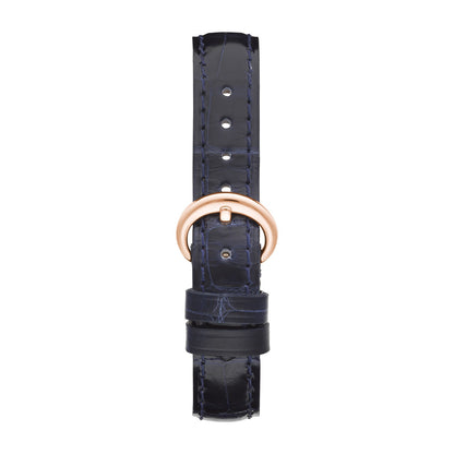 Chopard Happy Sport watch in 18k ethical rose gold with moving diamonds and sapphires, view 4