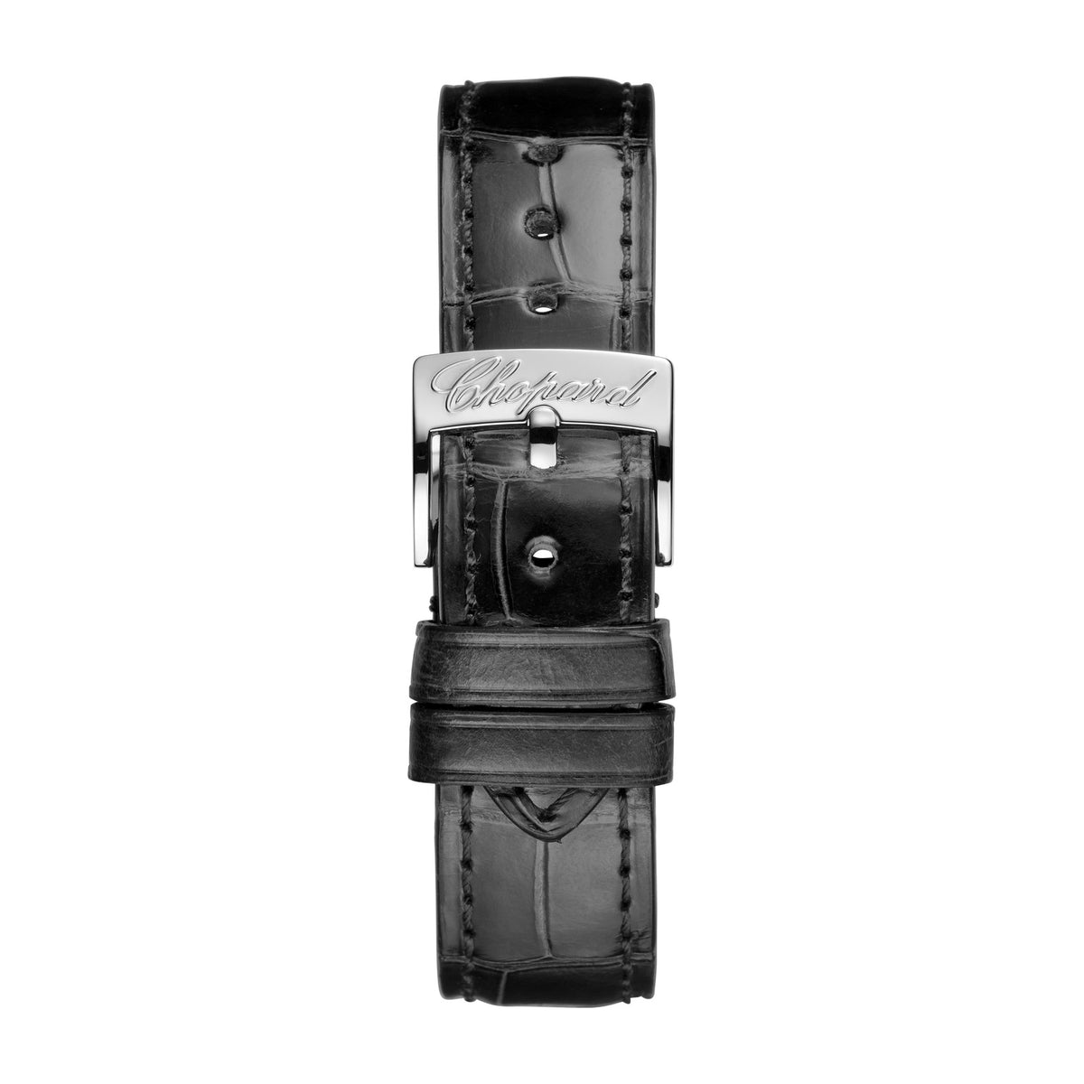 Chopard Happy Sport watch in 18k ethical rose gold and stainless steel with moving diamonds, view 4