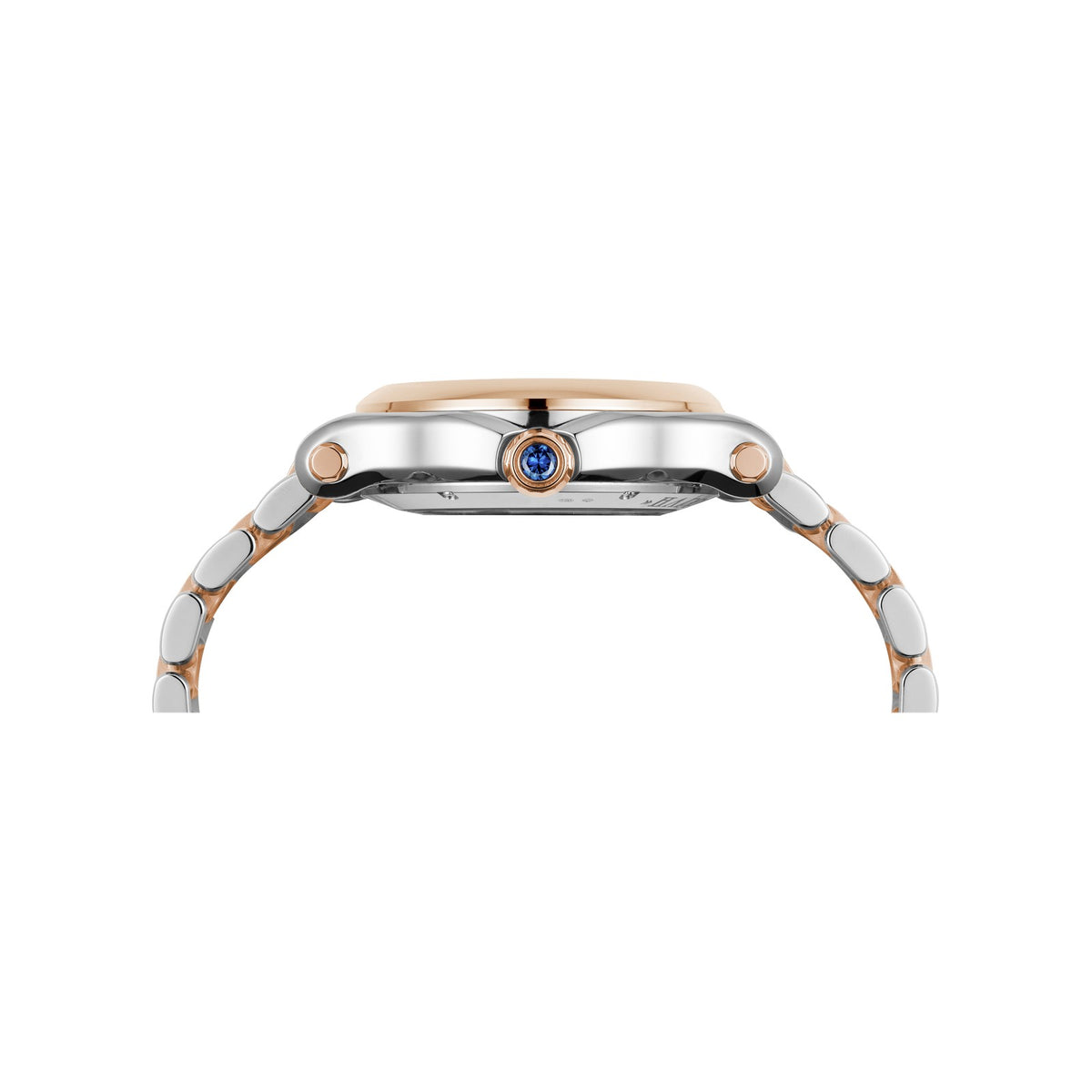 Chopard Happy Sport watch in 18k ethical rose gold and stainless steel, view 3