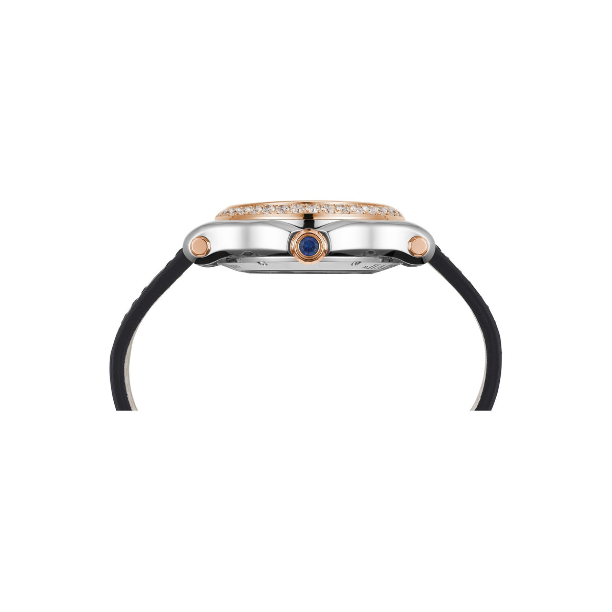 Chopard Happy Sport watch in 18k ethical rose gold and stainless steel, view 3