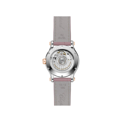 Chopard Happy Sport watch in 18k ethical rose gold and stainless steel, view 2