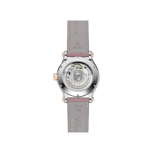 Chopard Happy Sport watch in 18k ethical rose gold and stainless steel, view 2