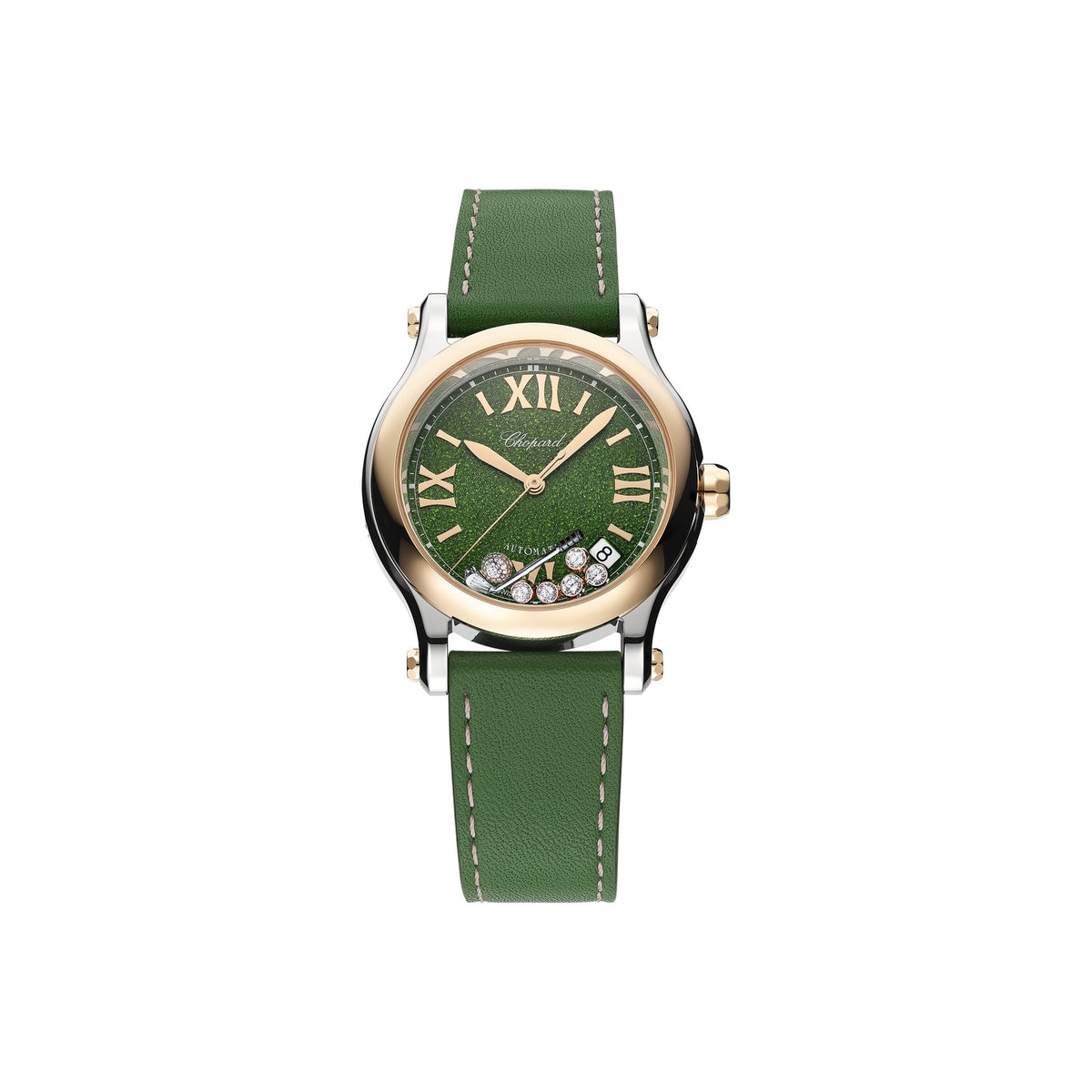Chopard Happy Sport watch in 18k ethical rose gold and stainless steel