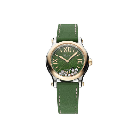 Chopard Happy Sport watch in 18k ethical rose gold and stainless steel