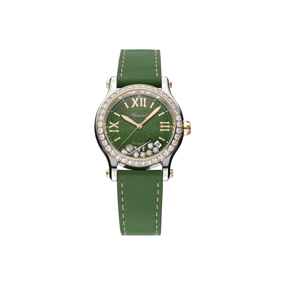 Chopard Happy Sport watch in 18k ethical rose gold and stainless steel