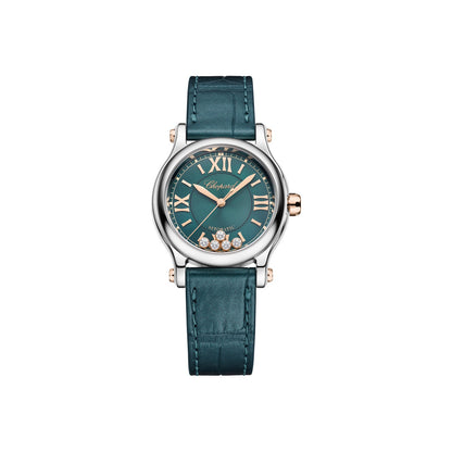 Chopard Happy Sport watch in 18k ethical rose gold and stainless steel