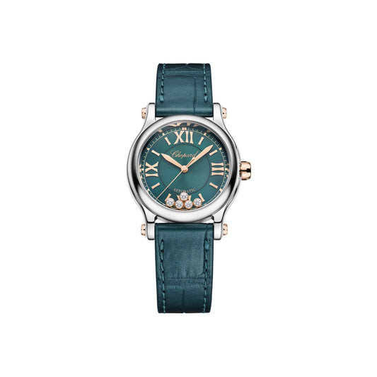 Chopard Happy Sport watch in 18k ethical rose gold and stainless steel