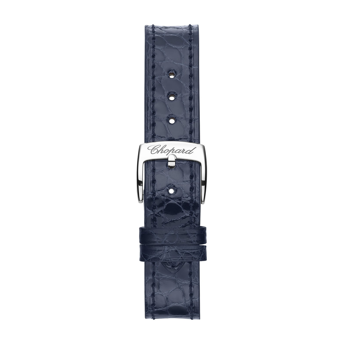Chopard Happy Sport watch in 18k ethical rose gold and stainless steel with sapphires, view 4