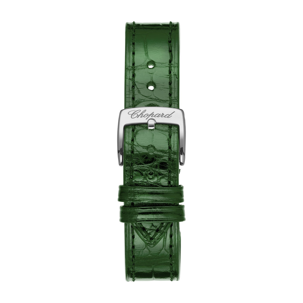 Chopard Happy Sport watch in 18k ethical rose gold and stainless steel with moving diamonds and tsavorites, view 4