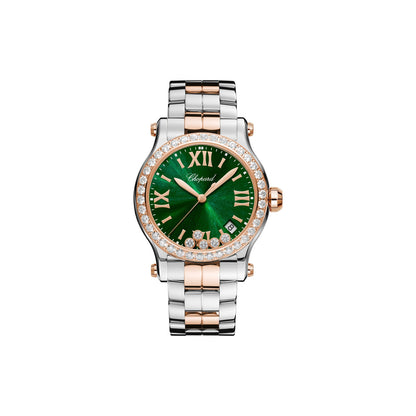 Chopard Happy Sport watch in 18k ethical rose gold and stainless steel