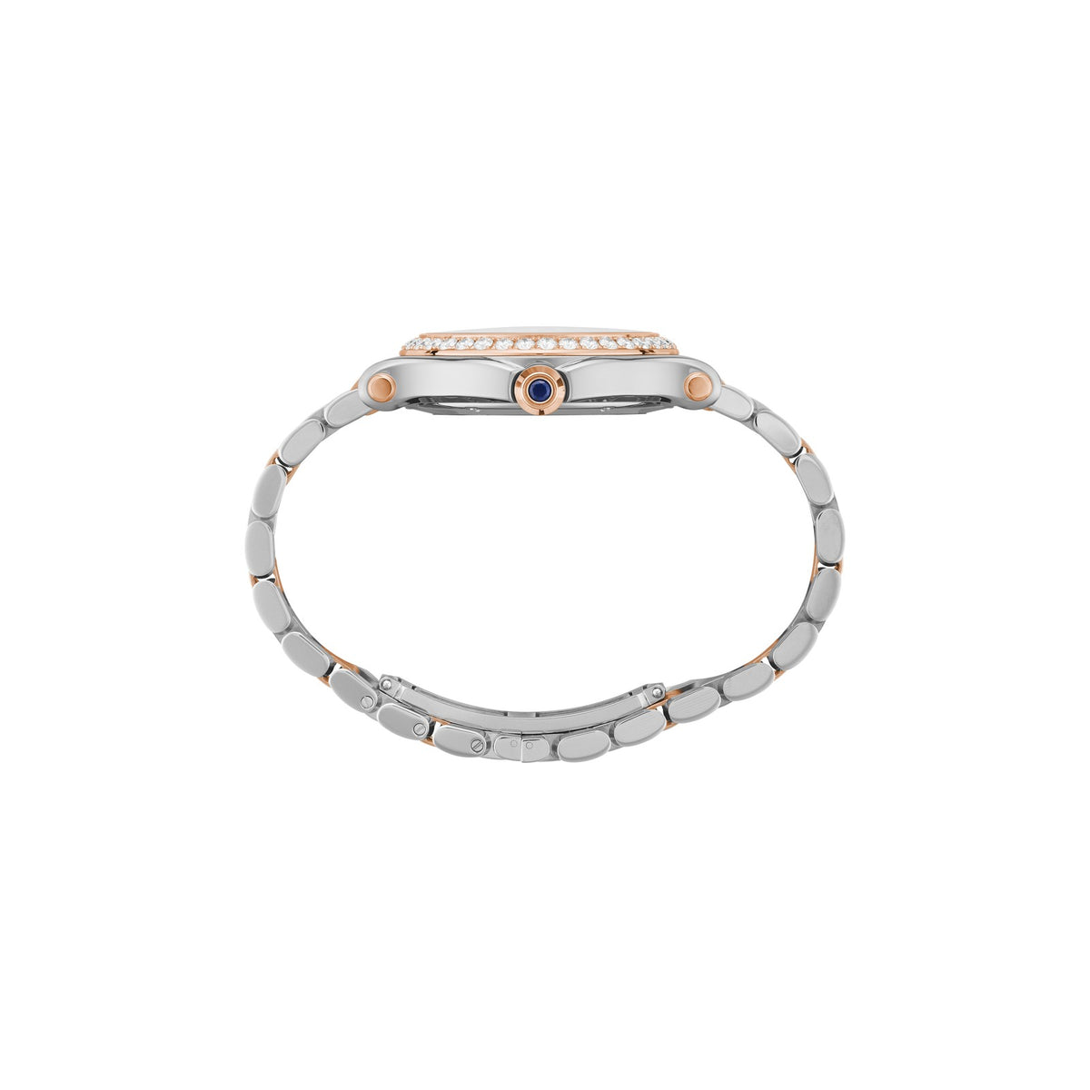 Chopard Happy Sport watch in 18k ethical rose gold and stainless steel, view 3