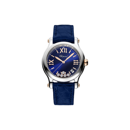 Chopard Happy Sport watch in 18k ethical rose gold and stainless steel