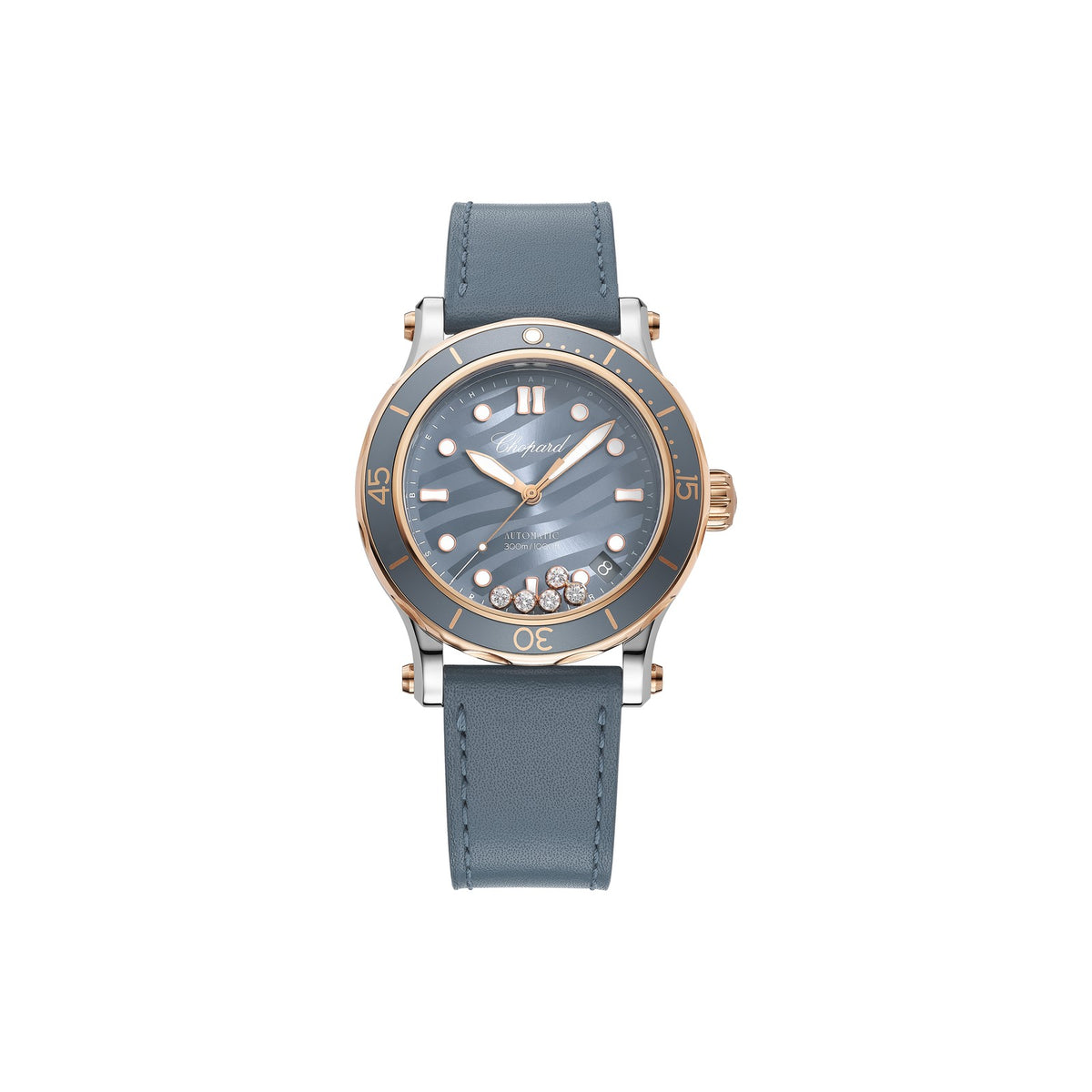 Chopard Happy Sport watch in 18k ethical rose gold and stainless steel