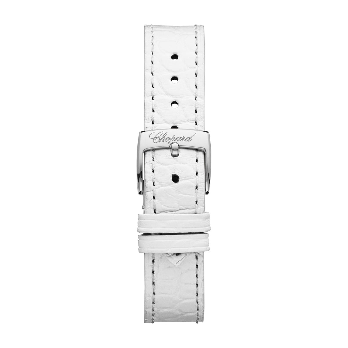 Chopard Happy Sport watch in 18k ethical rose gold and stainless steel with diamonds and mother of pearl, view 4