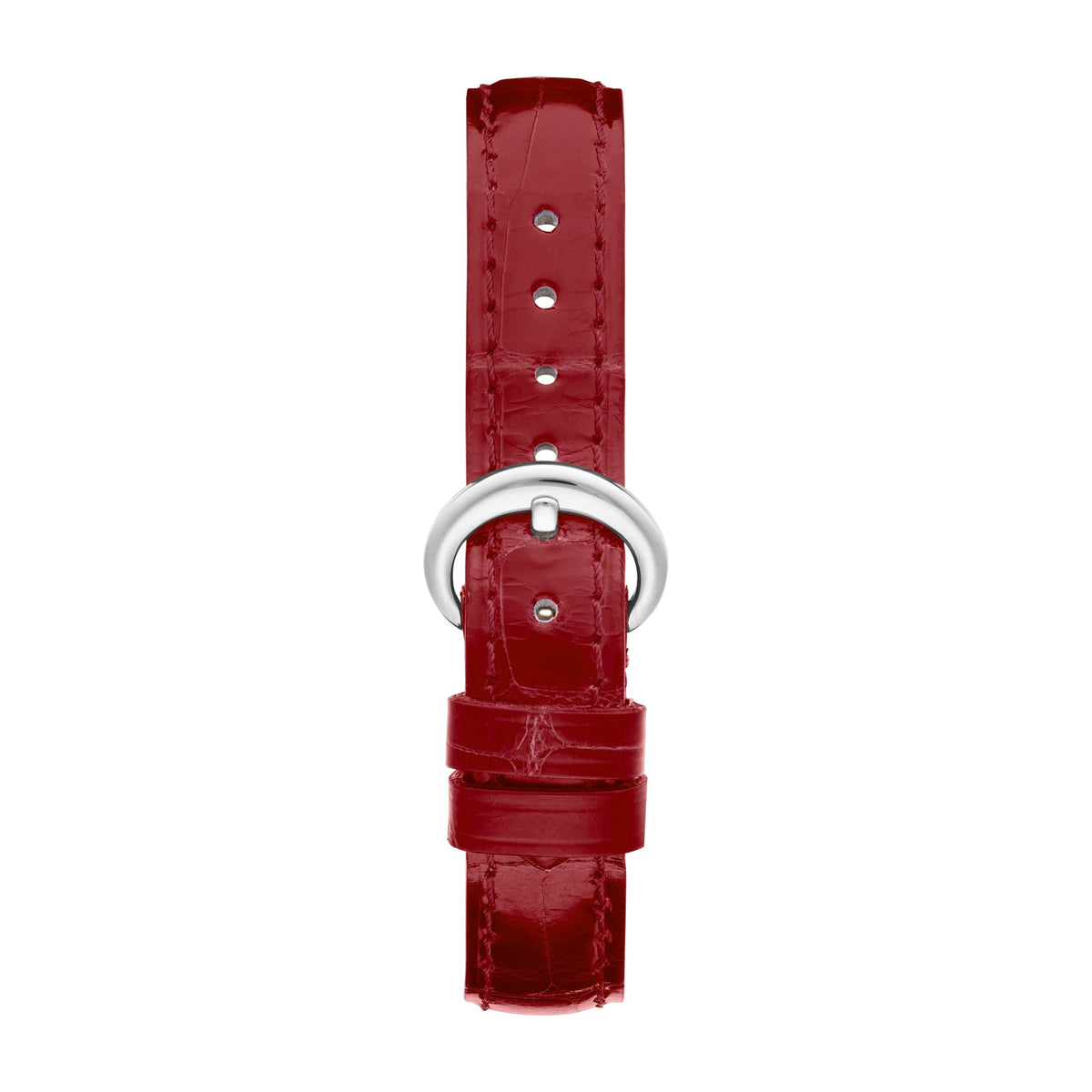 Chopard Happy Sport watch in 18k ethical rose gold and stainless steel with moving diamonds and rubies, view 4