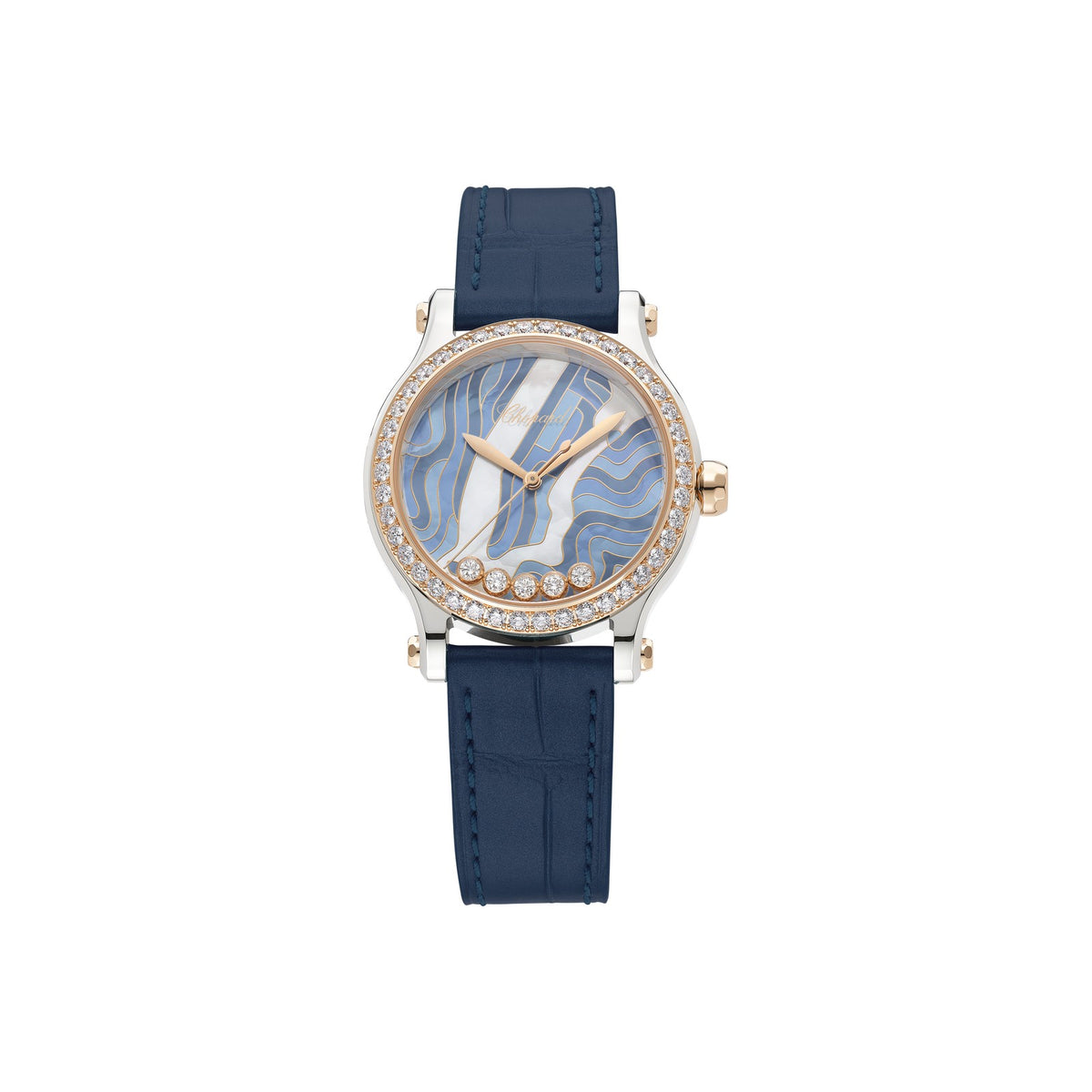 Chopard Happy Sport watch in 18k ethical rose gold and stainless steel