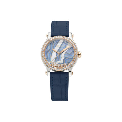 Chopard Happy Sport watch in 18k ethical rose gold and stainless steel