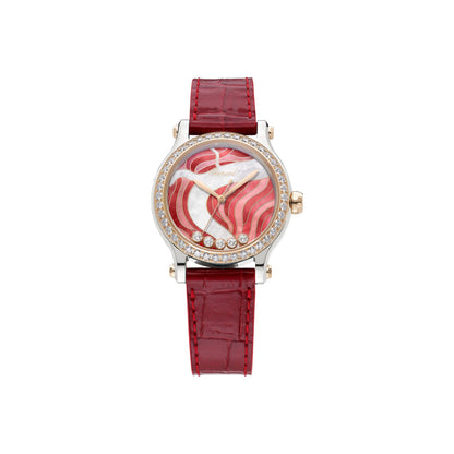 Chopard Happy Sport watch in 18k ethical rose gold and stainless steel
