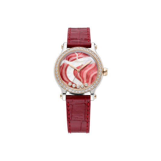 Chopard Happy Sport watch in 18k ethical rose gold and stainless steel