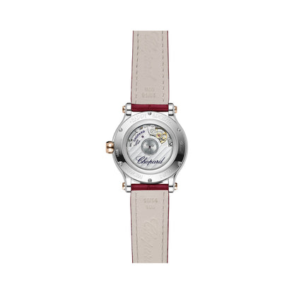 Chopard Happy Sport watch in 18k ethical rose gold and stainless steel, view 2