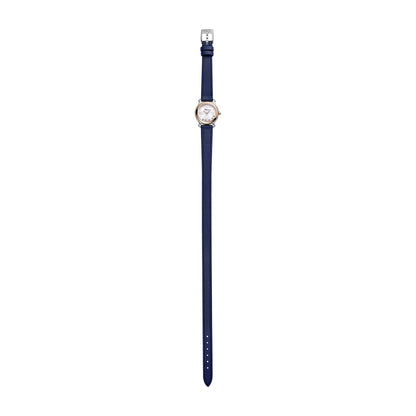 Chopard Happy Sport watch in 18k ethical rose gold and stainless steel with moving diamonds and sapphires, view 2