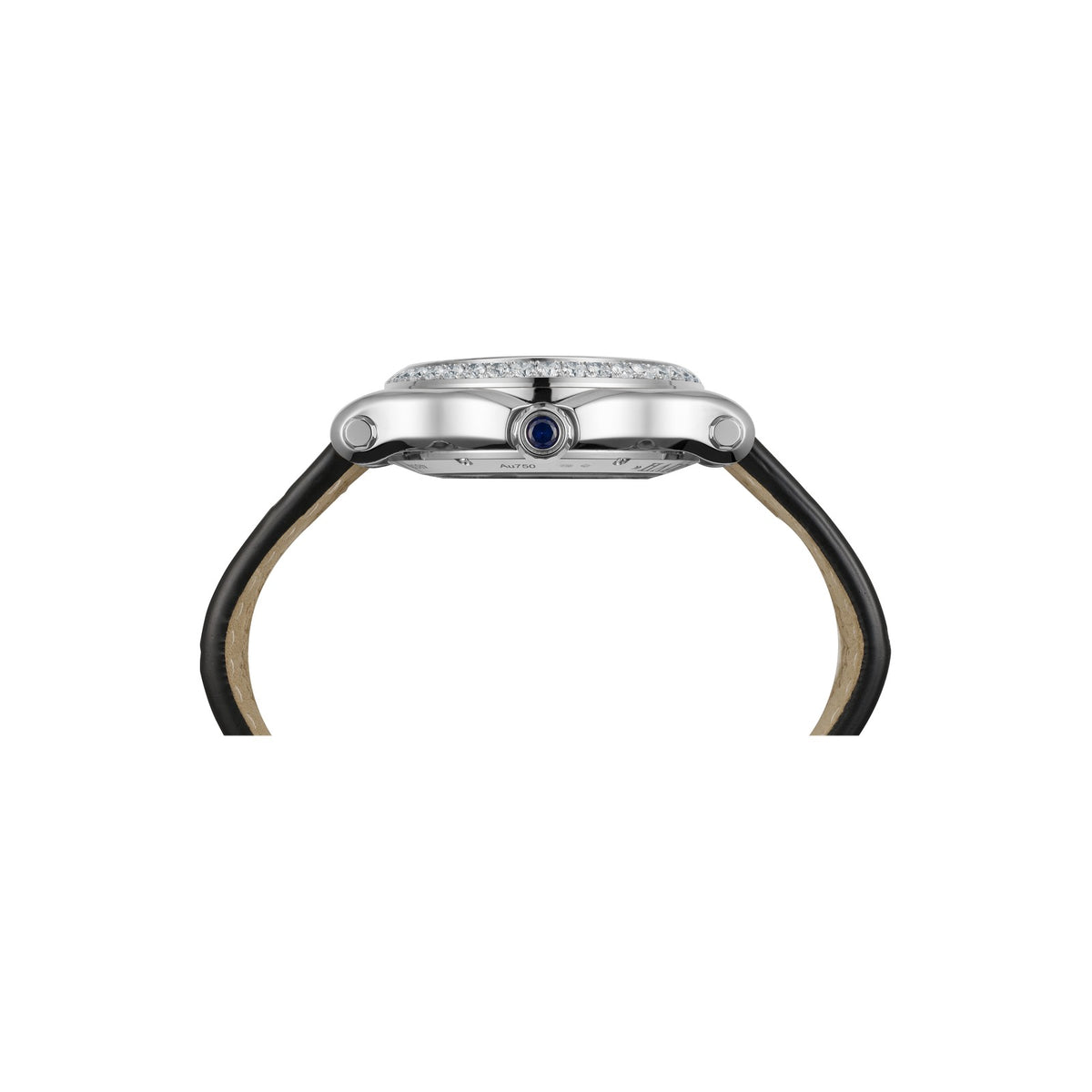 Chopard Happy Sport watch in stainless steel with moving diamonds and sapphires, view 3