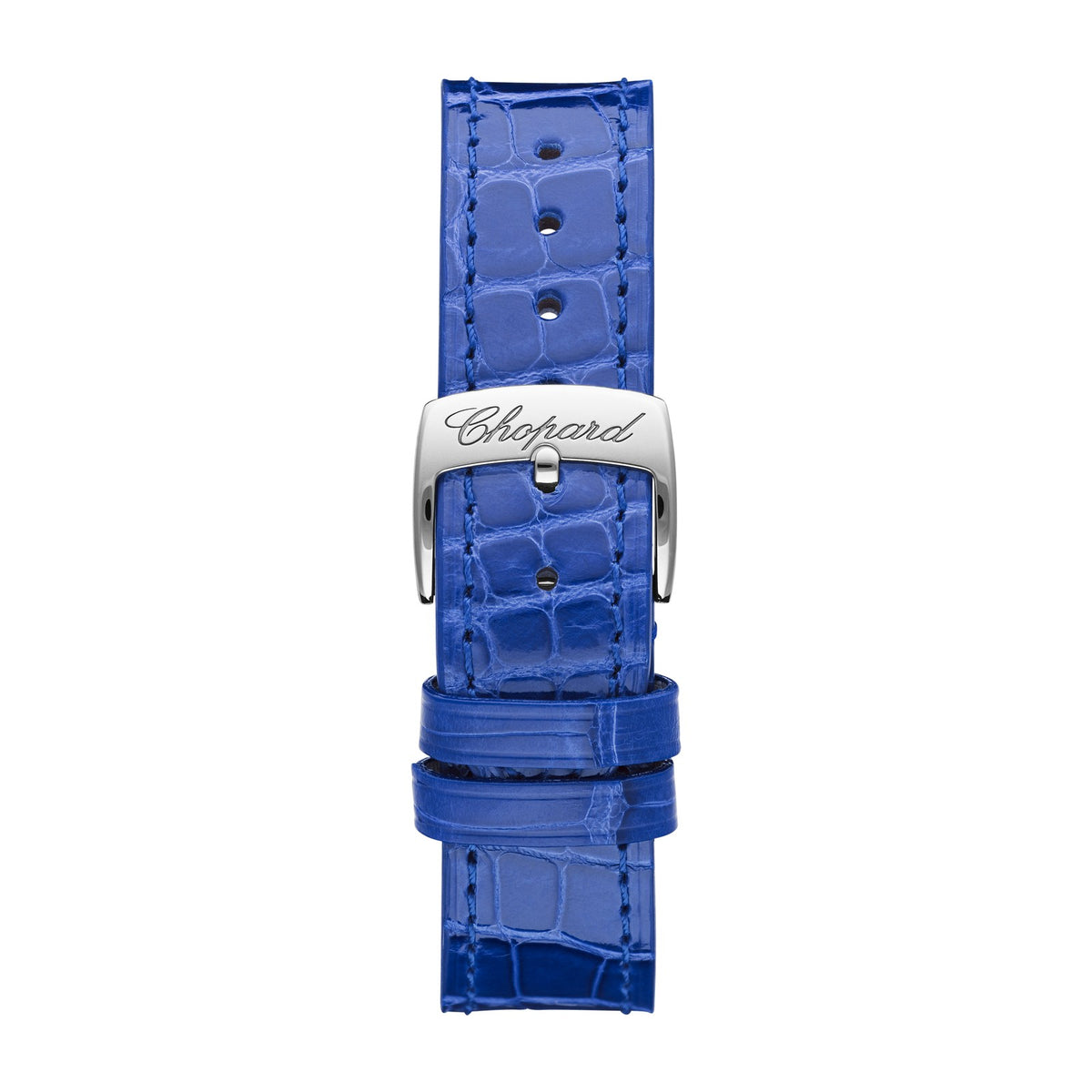 Chopard Happy Sport watch in stainless steel with moving diamonds and sapphires, view 4