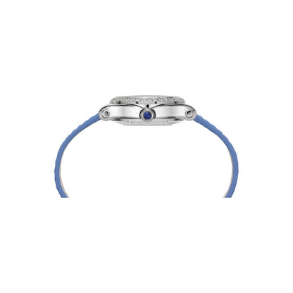 Chopard Happy Sport watch in stainless steel with moving diamonds and sapphires, view 3