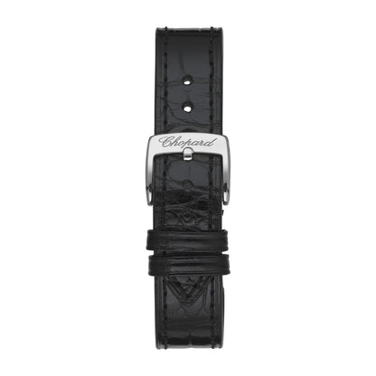 Chopard Happy Sport watch in stainless steel with moving diamonds and sapphires, view 4