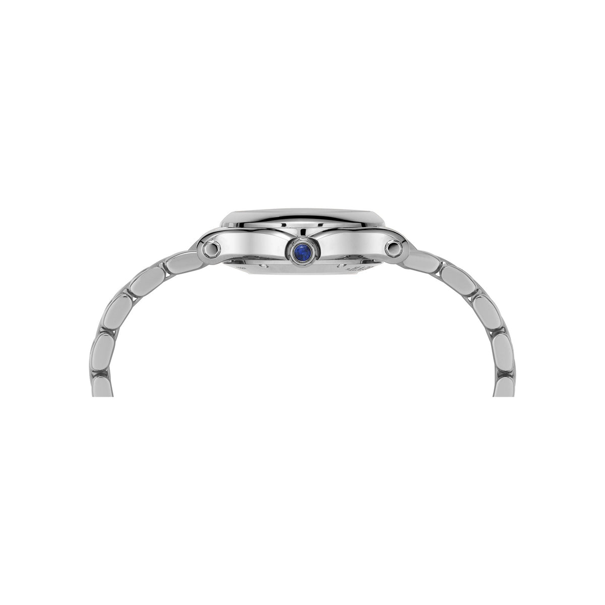 Chopard Happy Sport watch in stainless steel with moving diamonds and sapphires, view 3