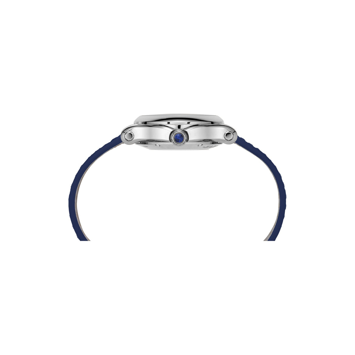 Chopard Happy Sport watch in stainless steel with moving diamonds and sapphires, view 3