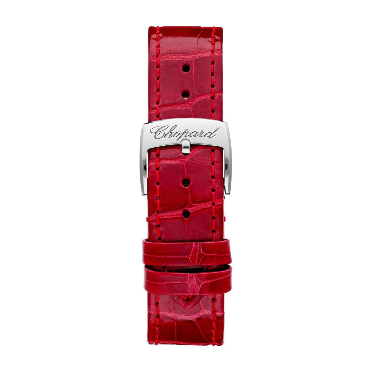 Chopard Happy Sport watch in stainless steel with moving diamonds and sapphires, view 4