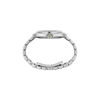 Chopard Happy Sport watch in stainless steel with moving diamonds and tsavorites, view 3