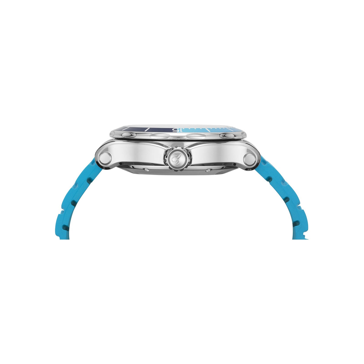 Chopard Happy Sport watch in stainless steel with diamonds, view 3