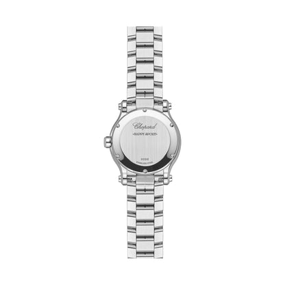Chopard Happy Sport watch in stainless steel with diamonds, view 2
