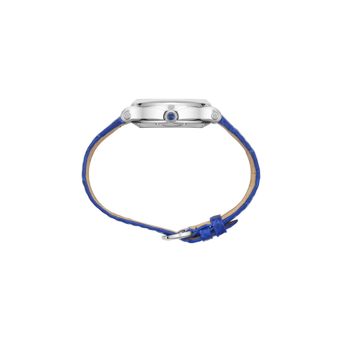 Chopard Happy Sport watch in stainless steel with moving diamonds and sapphires, view 3