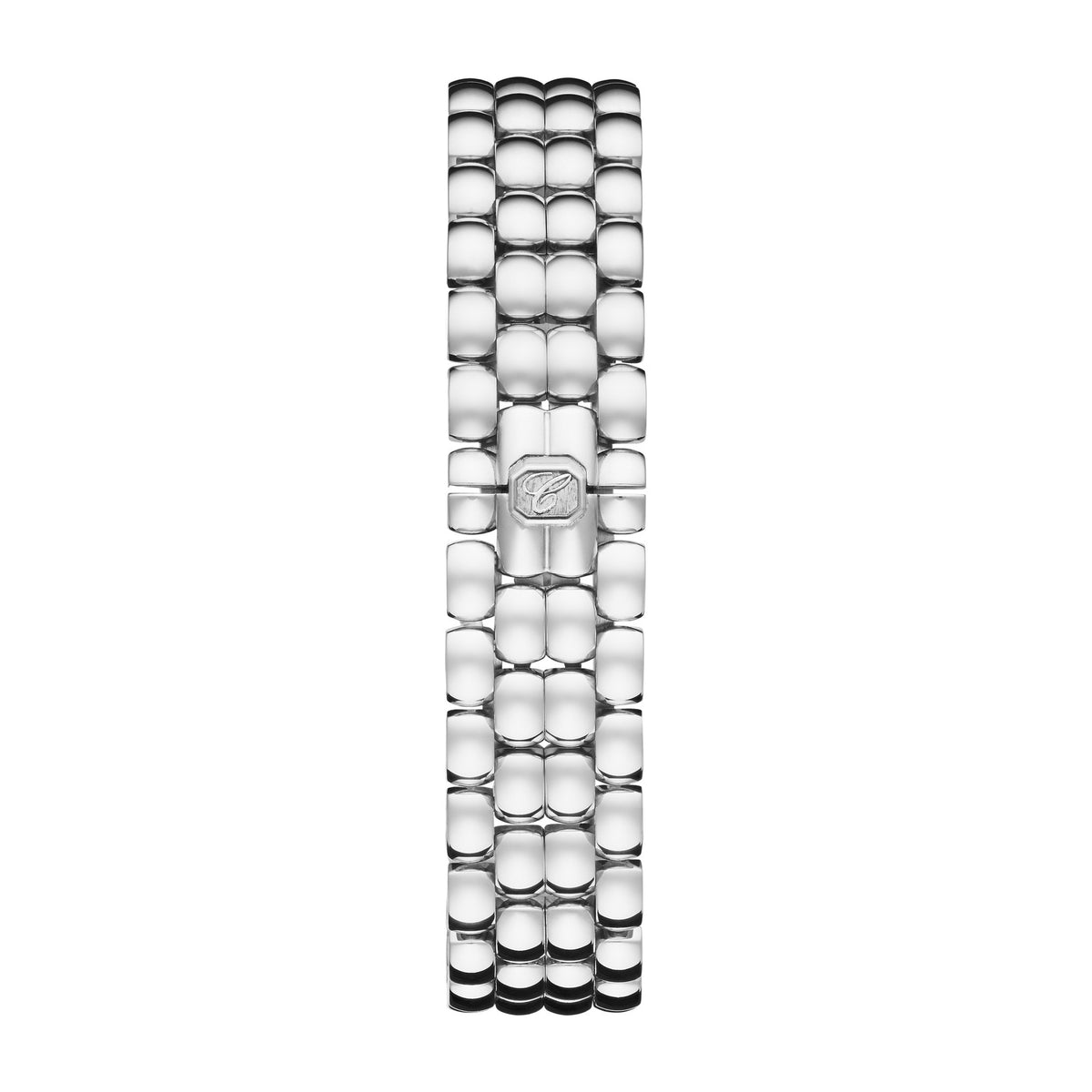 Chopard Happy Sport watch in stainless steel with moving diamonds and sapphires, view 4