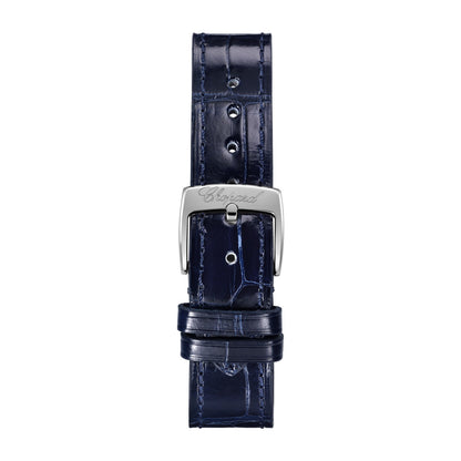 Chopard Happy Sport watch in stainless steel with moving diamonds and sapphires, view 4
