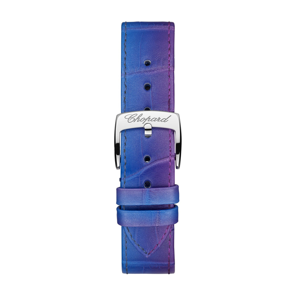 Chopard Happy Sport watch in stainless steel with moving diamonds and sapphires, view 4