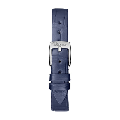 Chopard Happy Sport watch in stainless steel with moving diamonds and sapphires, view 4