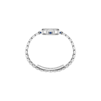 Chopard Happy Sport watch in stainless steel with moving diamonds, view 3
