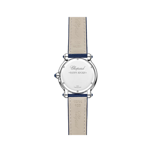 Chopard Happy Sport watch in stainless steel with diamonds, view 2