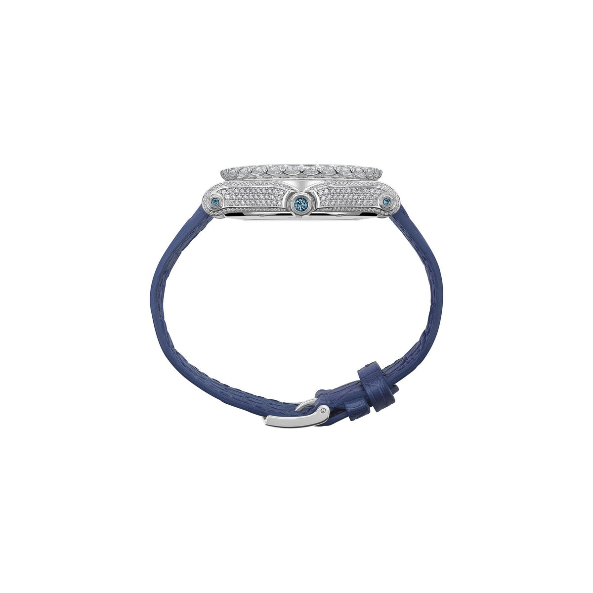 Chopard Happy Sport watch in 18k ethical white gold with diamonds, view 3