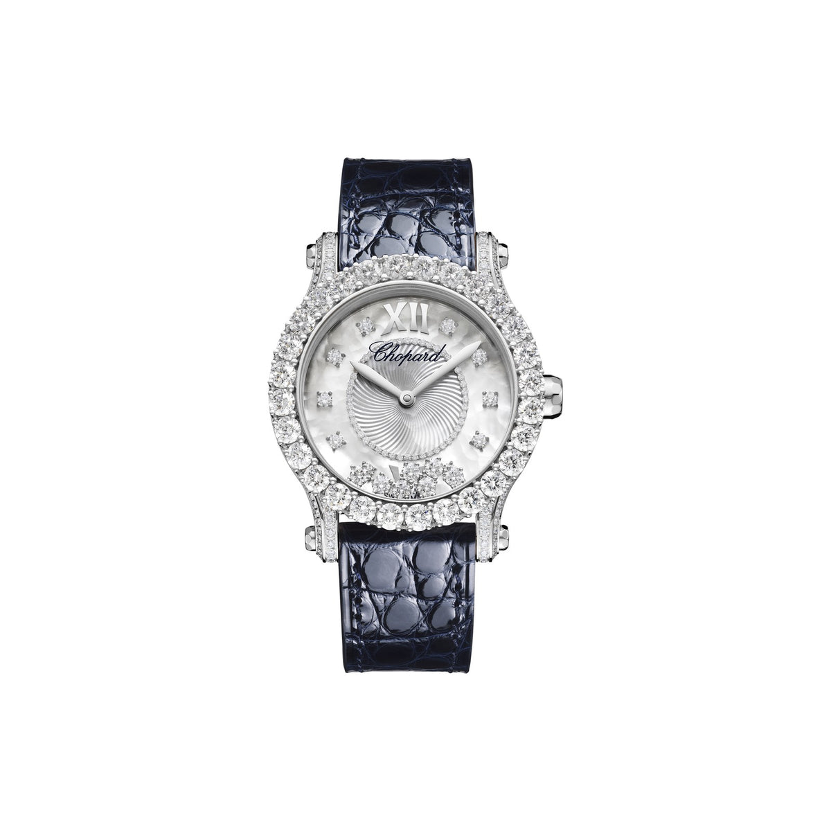 Chopard Happy Sport watch in 18k ethical white gold with diamonds