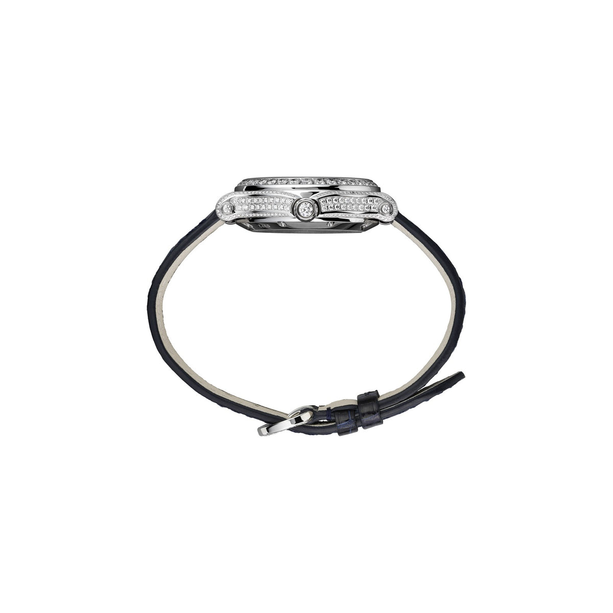 Chopard Happy Sport watch in 18k ethical white gold, view 3