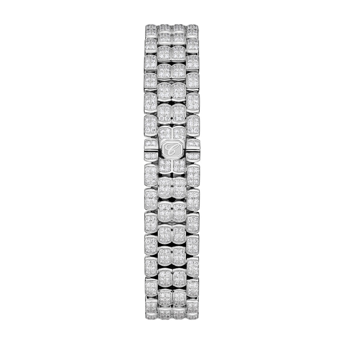 Chopard Happy Sport watch in 18k ethical white gold, view 4