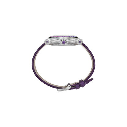 Chopard Happy Sport watch in 18k ethical white gold with diamonds and sapphires, view 3