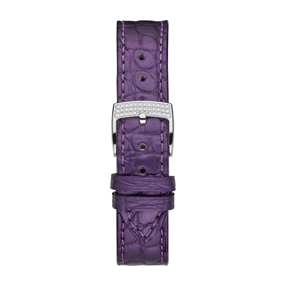 Chopard Happy Sport watch in 18k ethical white gold with diamonds and sapphires, view 4