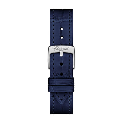 Chopard Happy Sport watch in 18k ethical white gold with moving diamonds, view 4