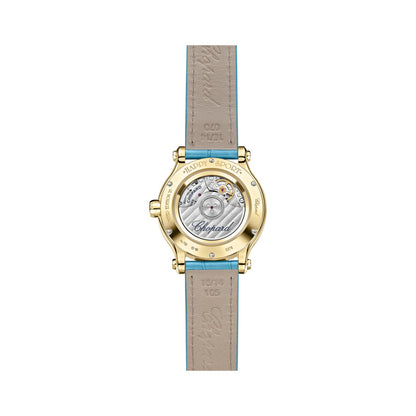 Chopard Happy Sport watch in 18k ethical yellow gold, view 2